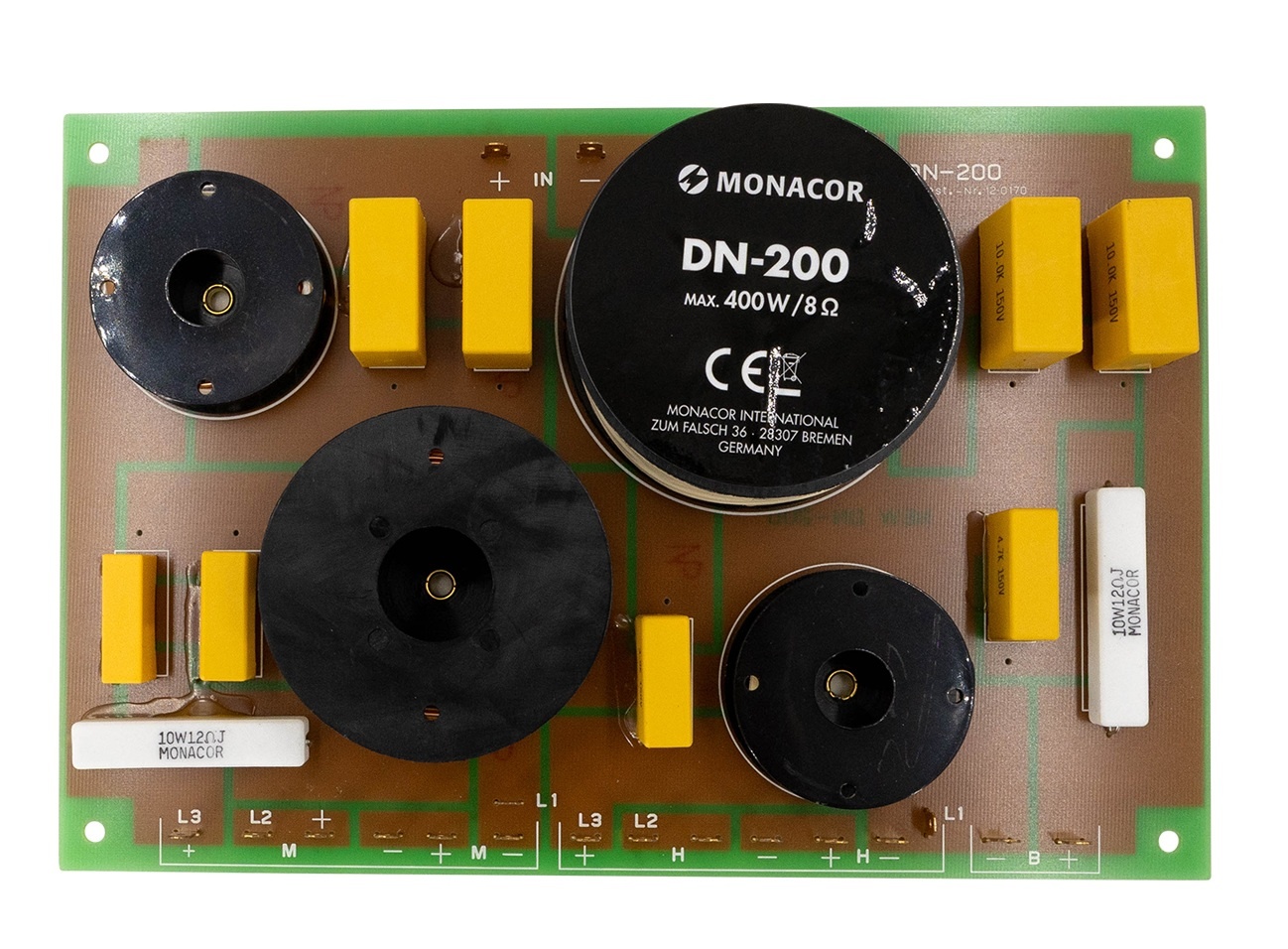 DN-200 3-Way Speaker Crossover 700/3,500 Hz Assembled crossover