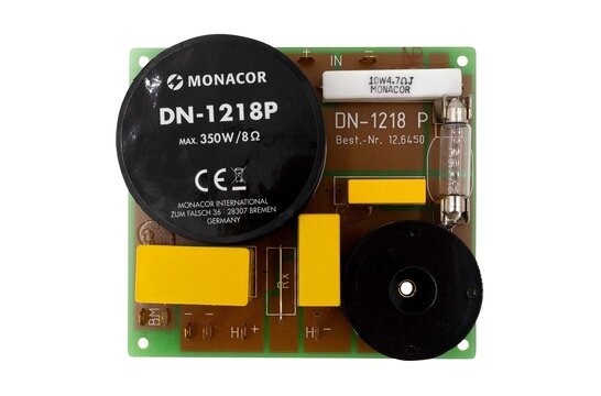 DN-1218P 2-Way Speaker Crossover 3,000 Hz w/Tweeter protection Assembled crossover