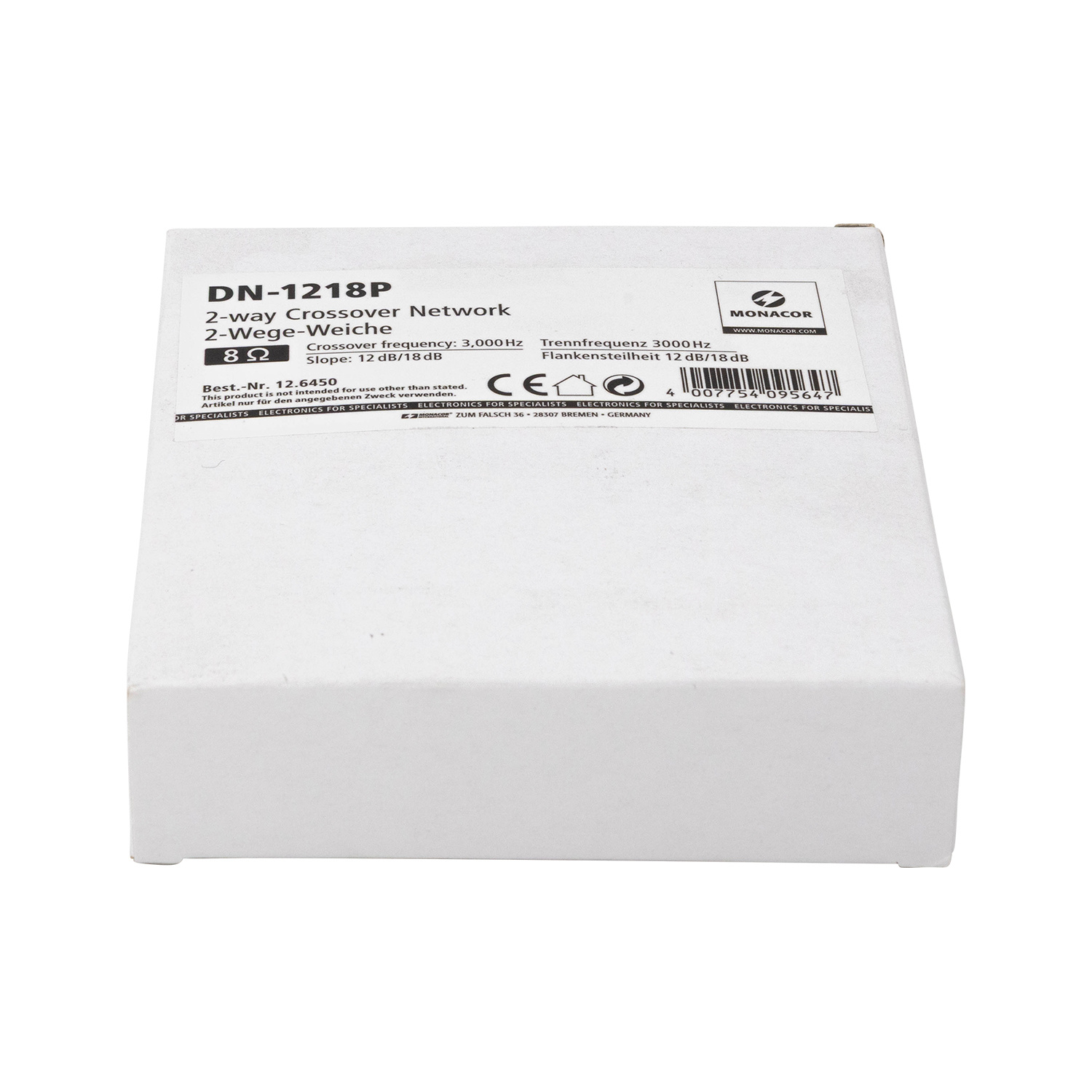 DN-1218P 2-Wege-Lautsprecher-Frequenzweiche 3.000 Hz mit Hochtönerschutz Montierte Frequenzweich