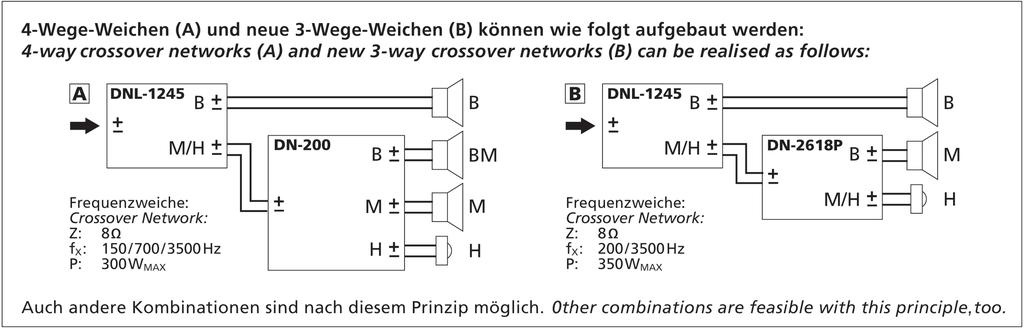 DN-2618P 2-Way Speaker Crossover 3,000 Hz w/Tweeter protection Assembled crossover