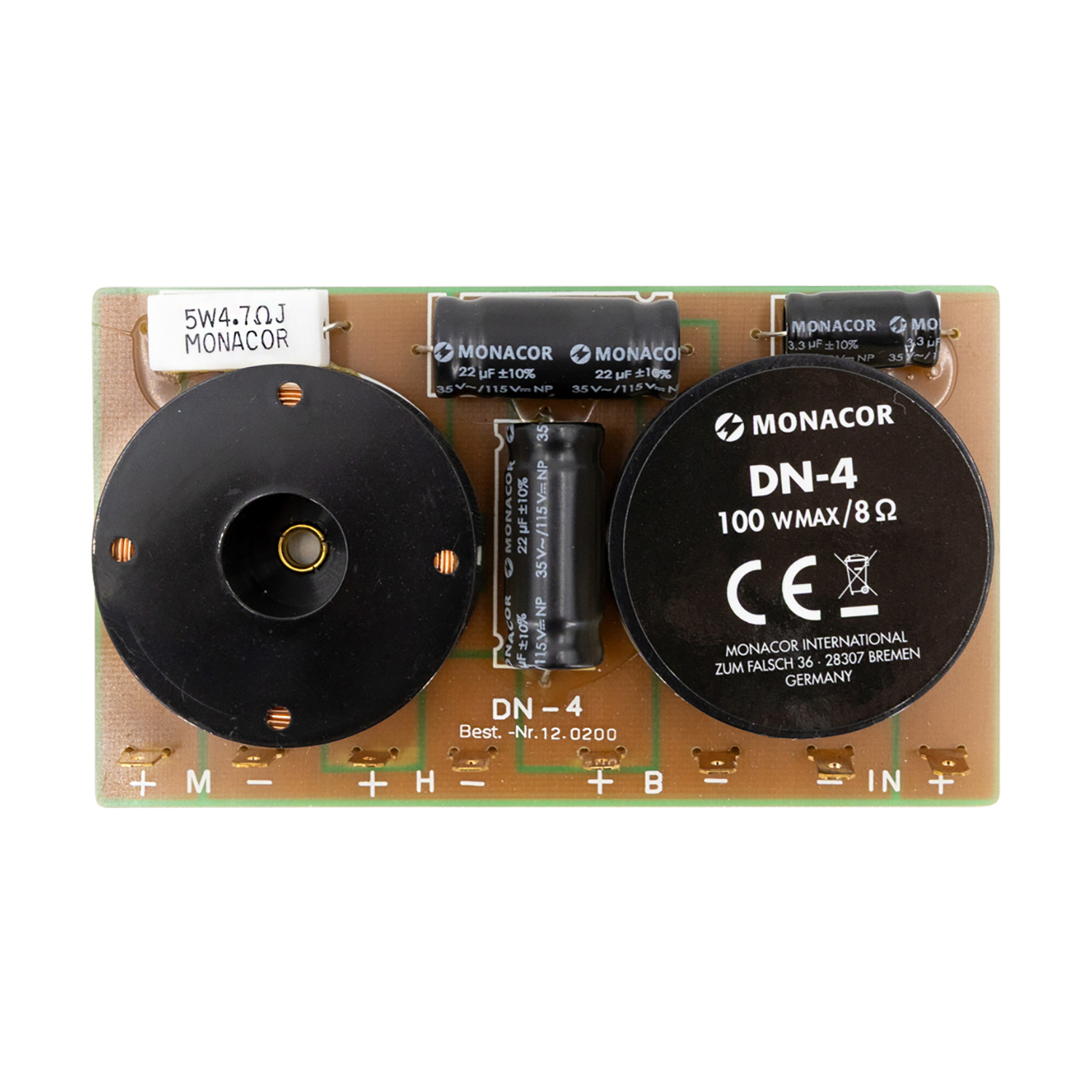 DN-4 3-Way Speaker Crossover 650/6,000 Hz Geassembleerde crossover