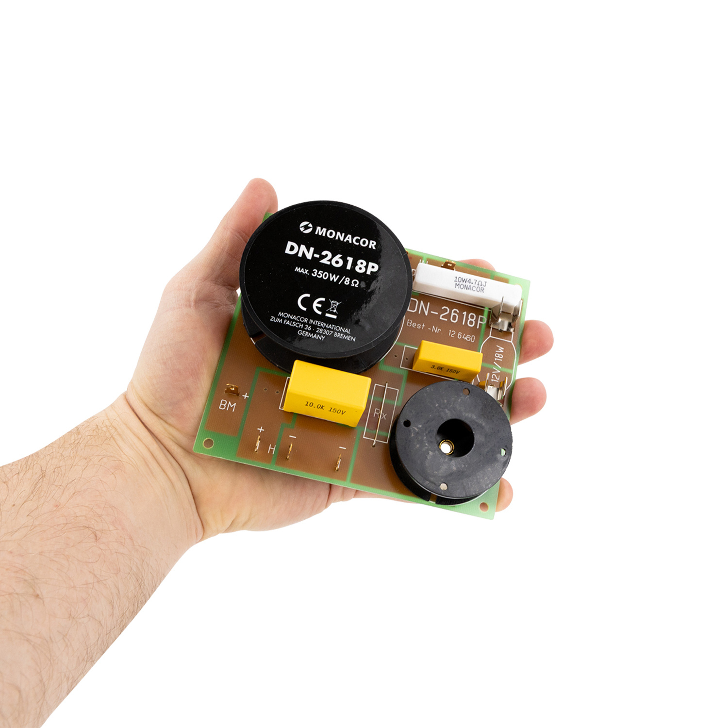 DN-2618P 2-Wege-Lautsprecher-Frequenzweiche 3.000 Hz mit Hochtönerschutz Montierte Frequenzweich