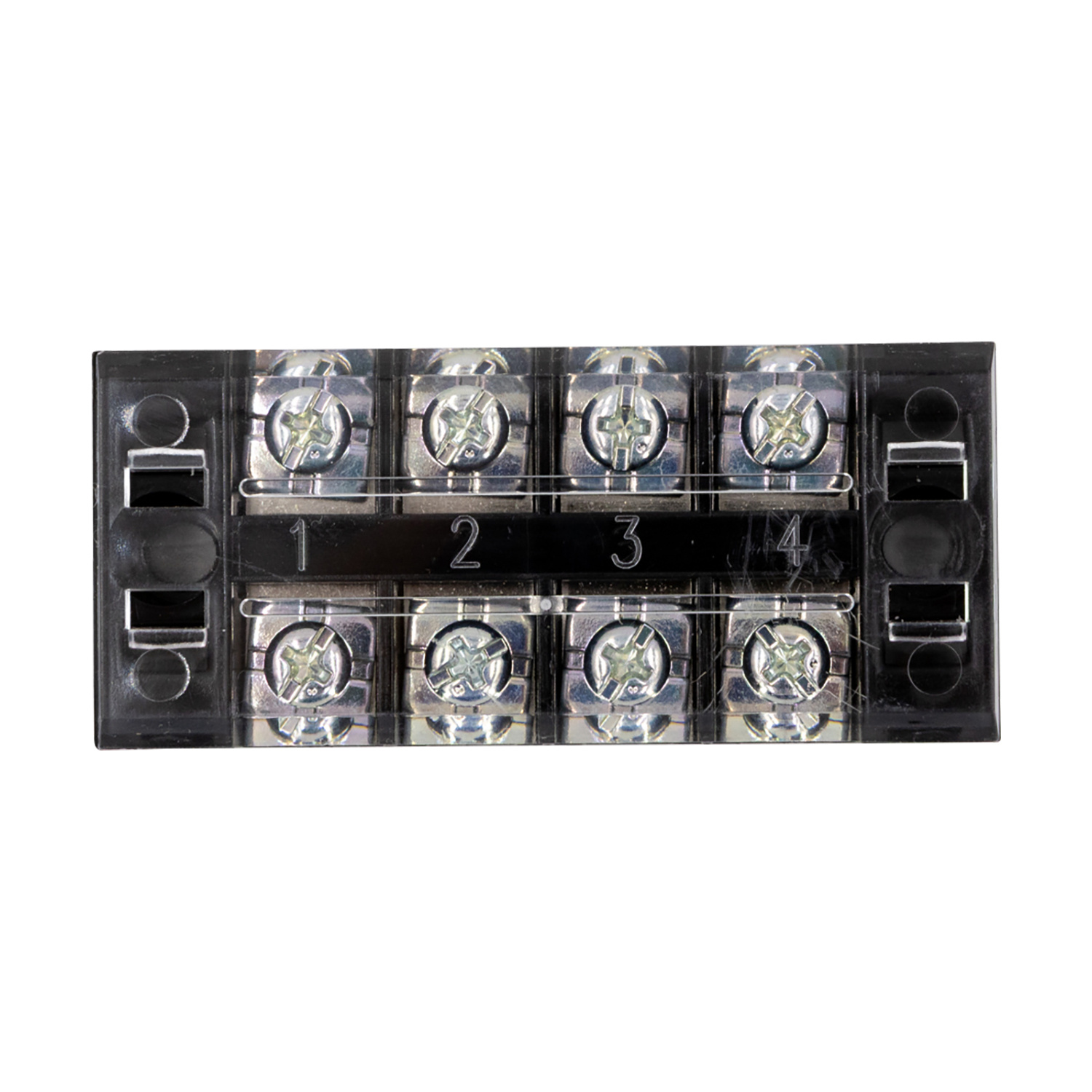 4 Pole Barrier Terminal Strip with Plastic Cover