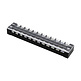 12 Pole Barrier Terminal Strip with Plastic Cover