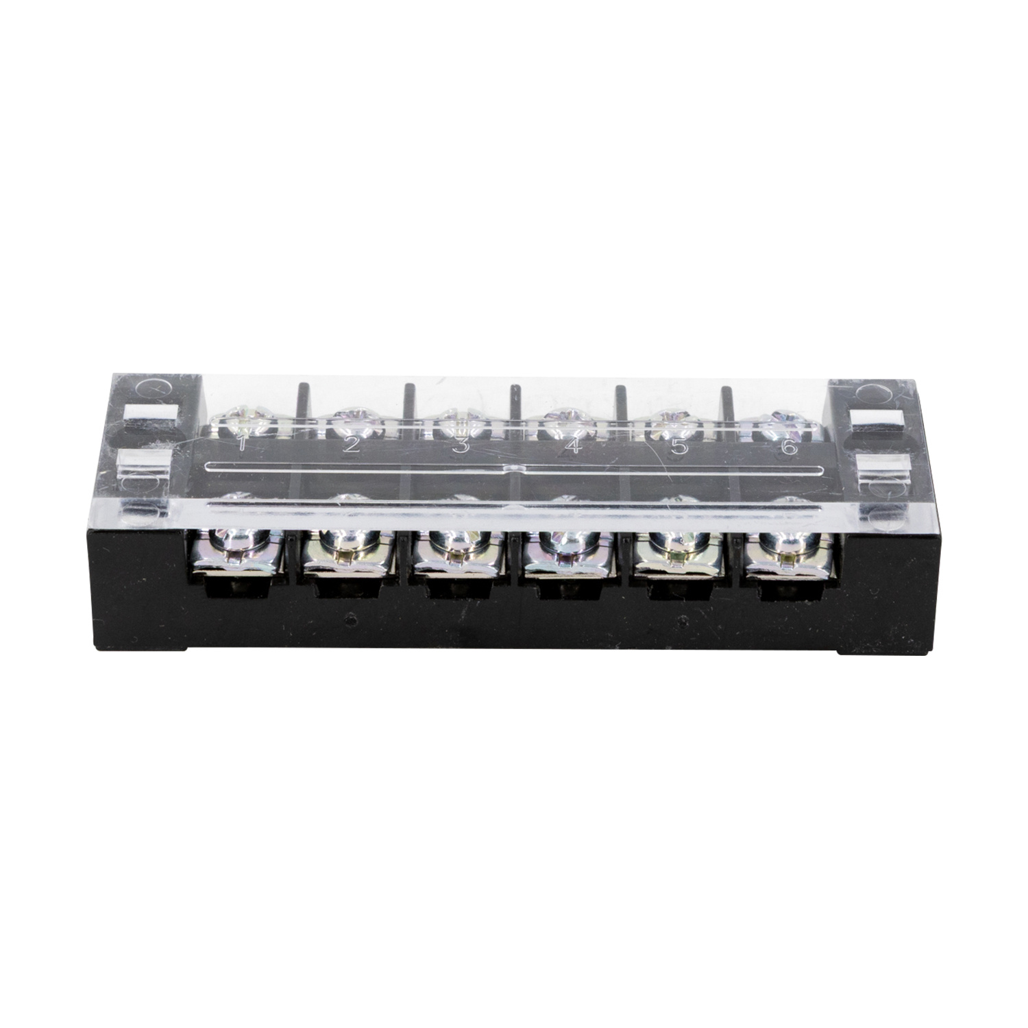 6 Pole Barrier Terminal Strip with Plastic Cover
