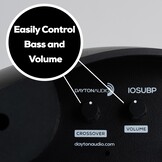 Powered Outdoor Wireless 160 Watt Bluetooth Subwoofer with Amplified Stereo Outputs