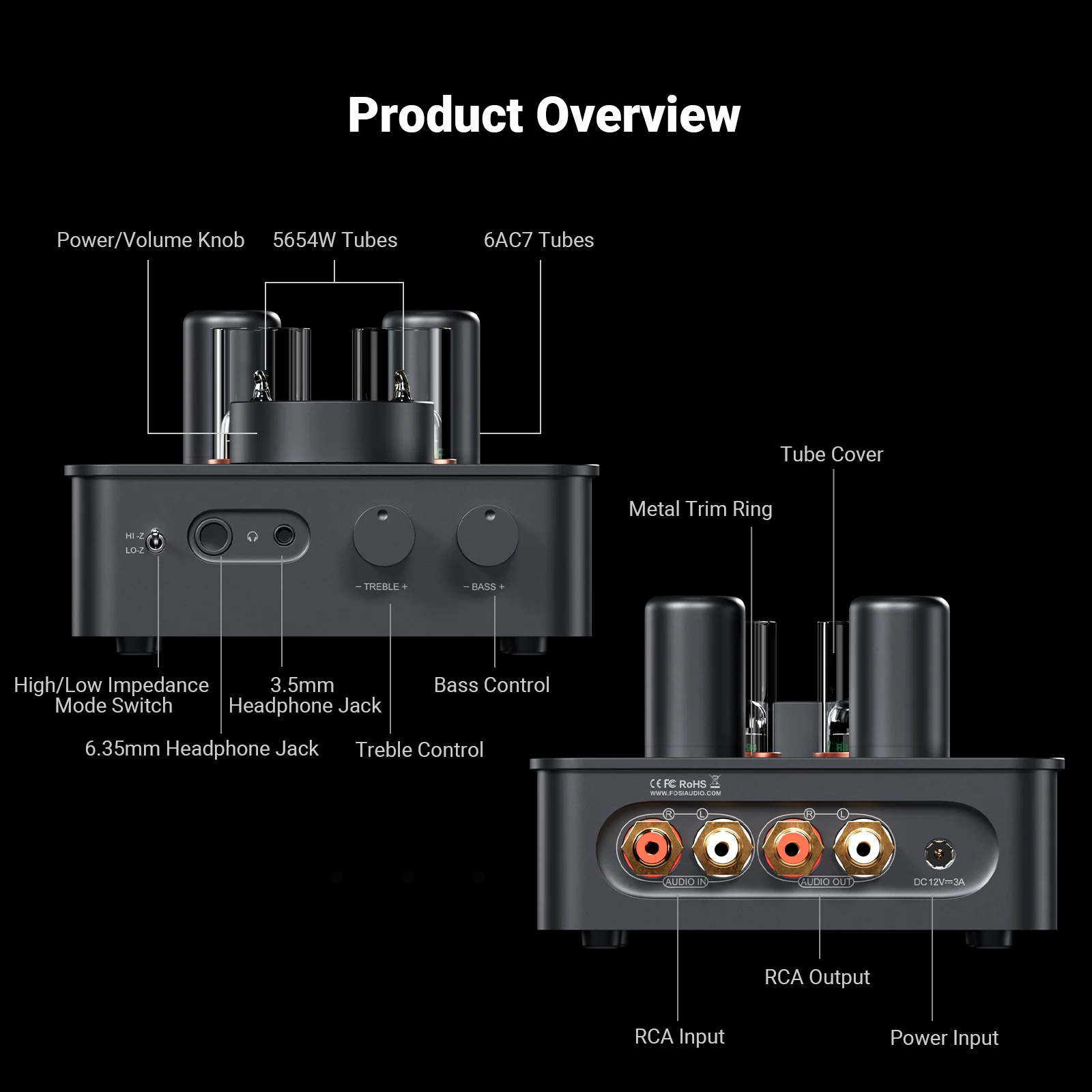 GR70 Tube Headphone Amplifier