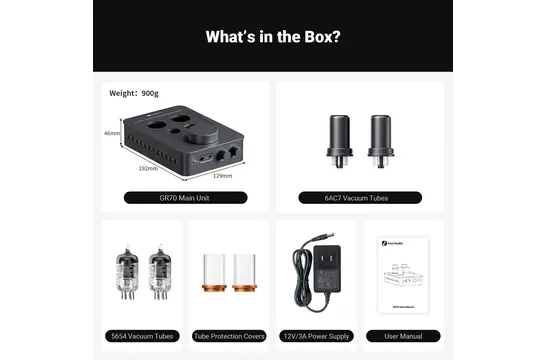 GR70 Tube Headphone Amplifier