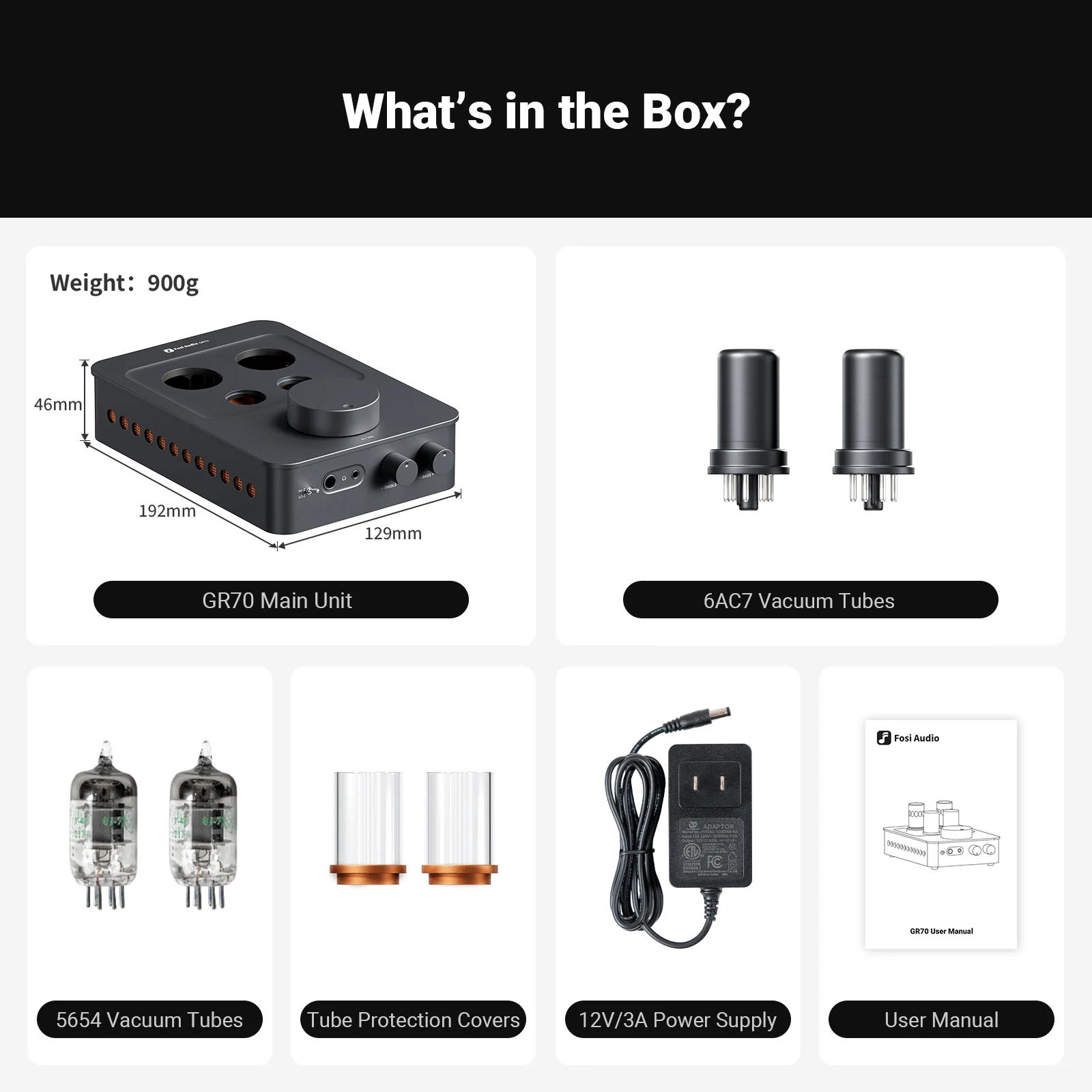 GR70 Tube Headphone Amplifier