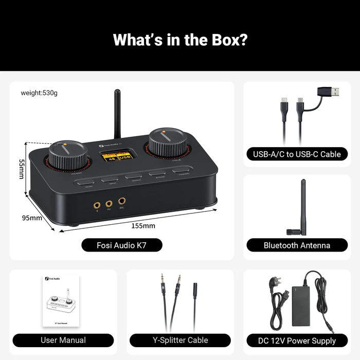 K7 Desktop DAC Headphone Amplifier