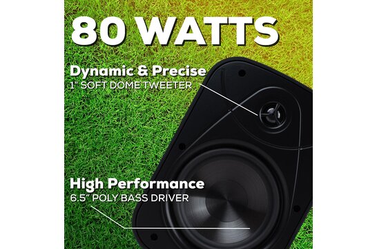 IO65XP Bluetooth 80 Watt Outdoor Installation Speakers Black