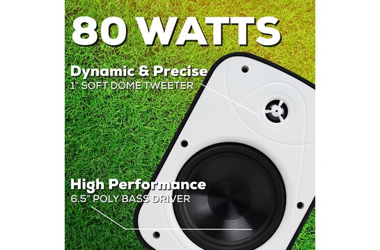 IO65XP Bluetooth 80 Watt Outdoor Installation Speakers White