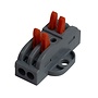 Quick Lever Wire Nut Splice Inline Wire Connectors with Mounting Tab (2 In 2 Out)