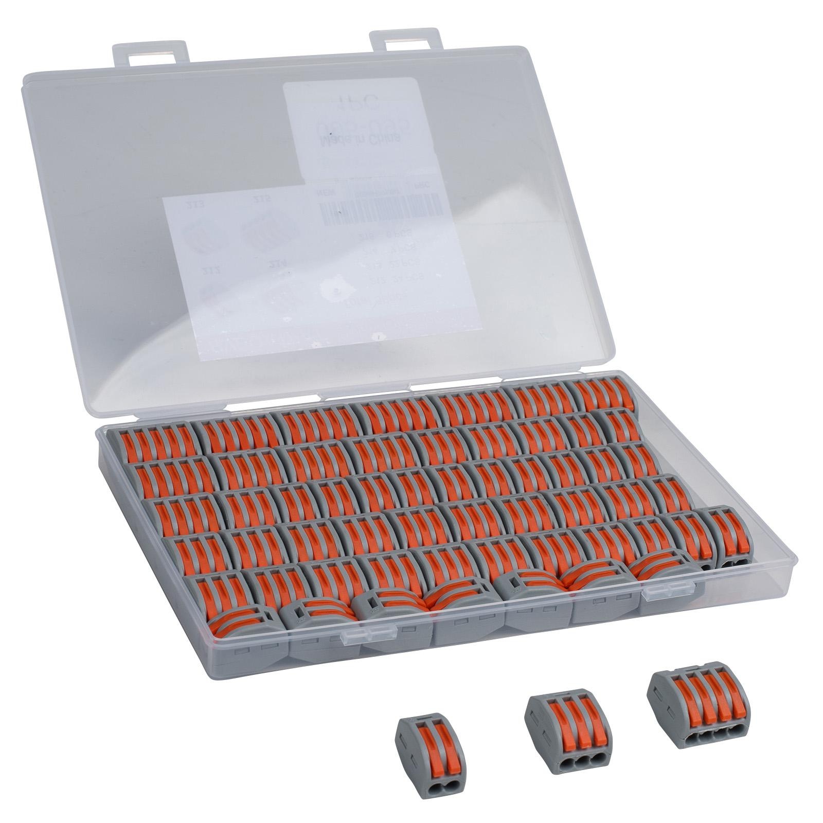 Quick Lever Wire Nut Connectors Electrical Kit 2/3/4/5 Conductor Combination for 28-12AWG