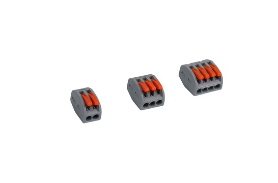 Quick Lever Wire Nut Connectors Electrical Kit 2/3/4/5 Conductor Combination for 28-12AWG