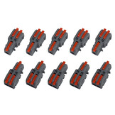 Quick Lever Wire Nut Splice Inline Wire Connectors with Mounting Tab (1 In 2 Out)