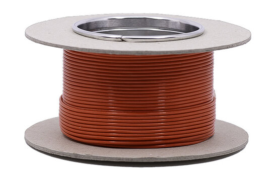 006-0050 Red Stranded  Silver Plated Cable PFTE Insulation 1,3 mm² OFC - 1 meter