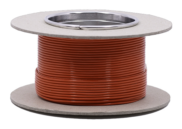 006-0050 Red Stranded  Silver Plated Cable PFTE Insulation 1,3 mm² OFC - 1 meter