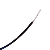 006-0045 Black Stranded Silver Plated Cable PFTE Insulation 1,3 mm² OFC - 1 meter
