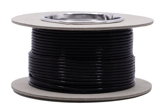 006-0045 Black Stranded Silver Plated Cable PFTE Insulation 1,3 mm² OFC - 1 meter