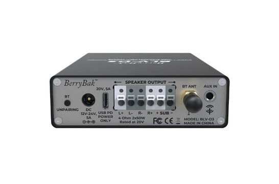 BerryBak BLV-D3 Amplifier with Bluetooth AA-AS32991