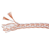 11 AWG OFC Audiophile-Grade 16 Core Interlaced Braded Speaker Wire per meter