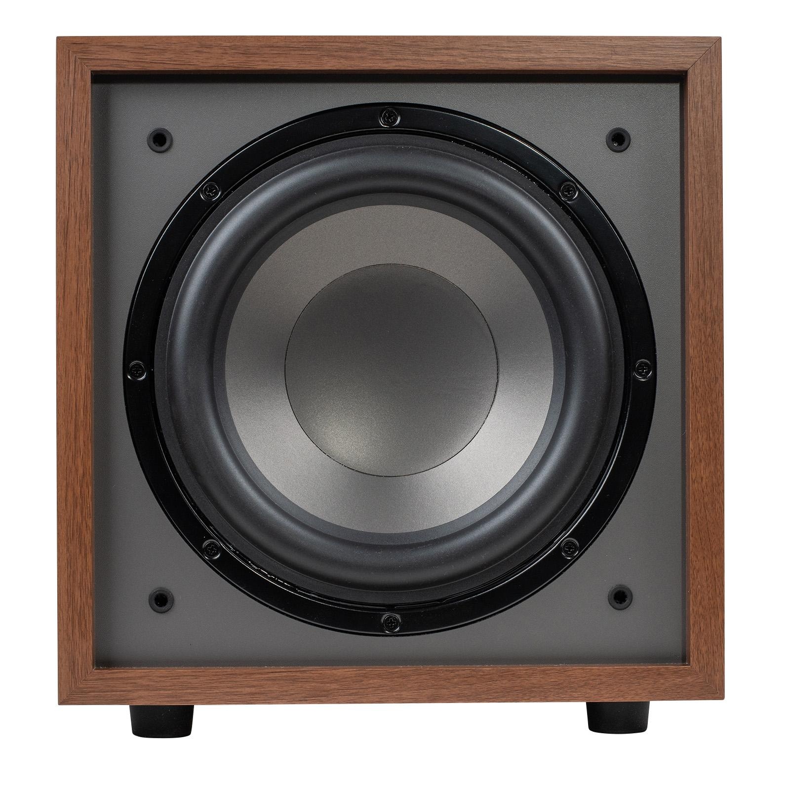 CS1000 10" 180W Powered Subwoofer Wood