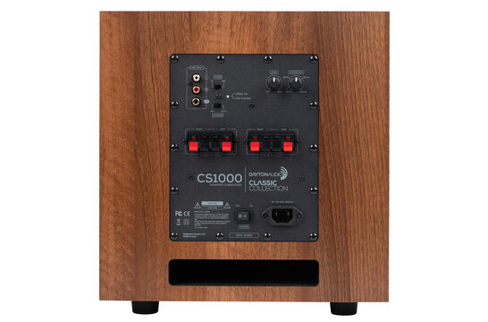 CS1000 10" 180W Powered Subwoofer Wood