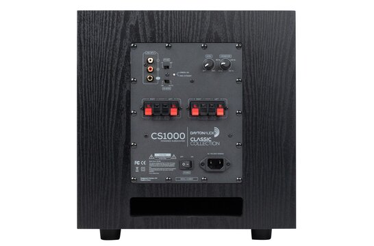 CS1000 10" 180W Actieve Subwoofer Zwart