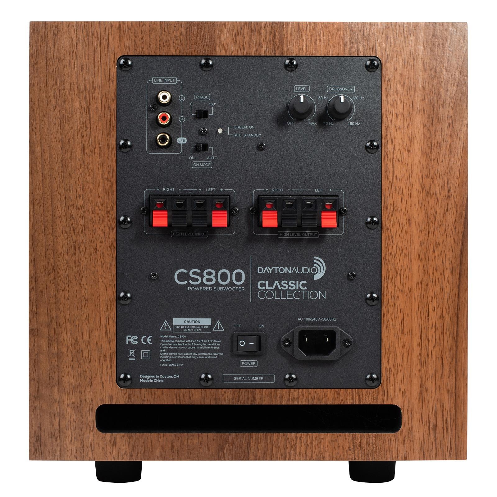 CS800 8" 150W Actieve Subwoofer Wood