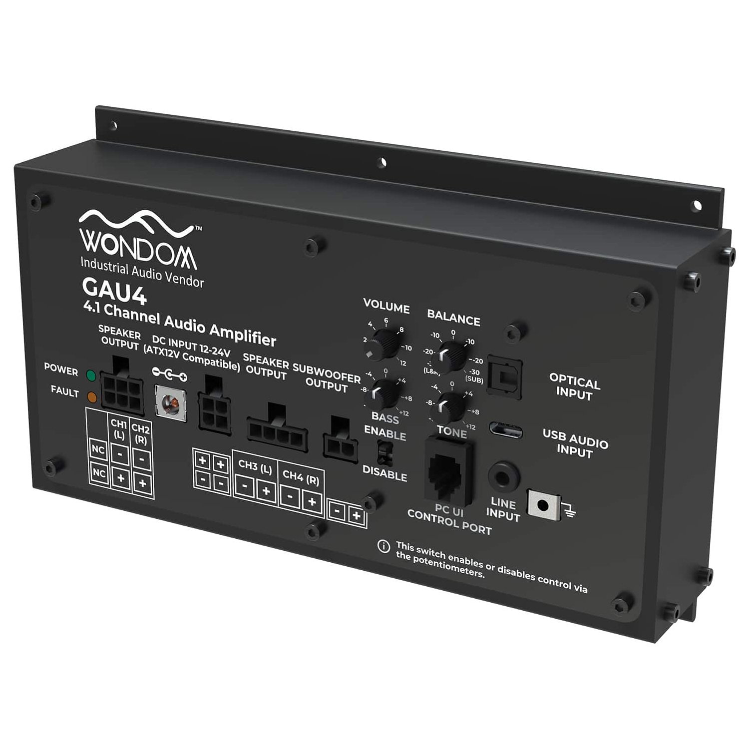 AA-AS43112 GAU4 4x50W + 1x100W 4.1 Gaming Amplifier for Racing Simulator