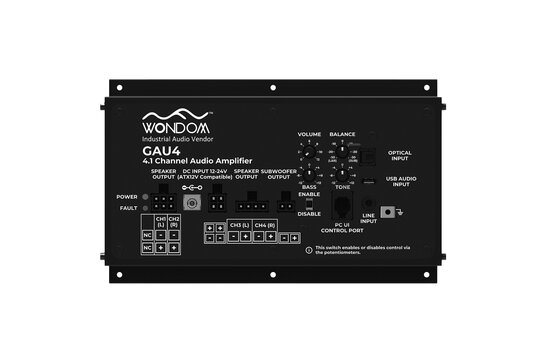 AA-AS43112 GAU4 4x50W + 1x100W 4.1 Gaming Versterker voor Racing Simulator