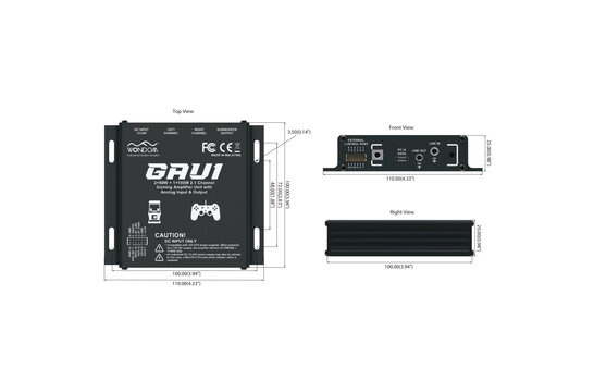 AS-AS43111 GAU1 2x50W + 1x100W 2.1 Audio Verstärker für Gaming/Arcade Machine Racing Simulator