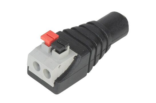 5.5 x 2.1mm DC Barrel Socket Female with Push Down Connectors