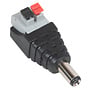 5.5 x 2.1mm DC Barrel Plug / Male with Push Down Connectors