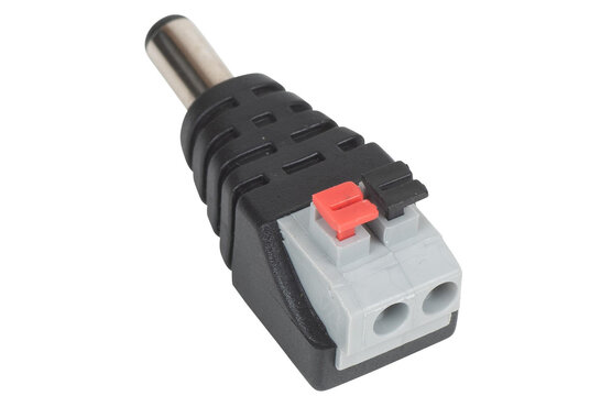 5.5 x 2.1mm DC Barrel Plug / Male with Push Down Connectors