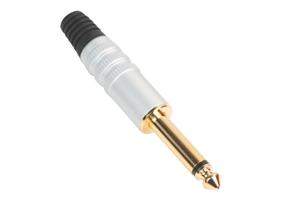 6.35 mm TS Mono Plug Gold Plated
