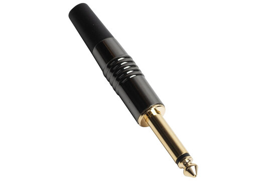 6.35 mm TS Mono Plug with Nickel Tin Gun Metal Color Housing Gold Plated
