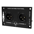 AA-AA11433 ADP-XAO Analog Output Audio Distribution Panel XLR 4mm Aluminum