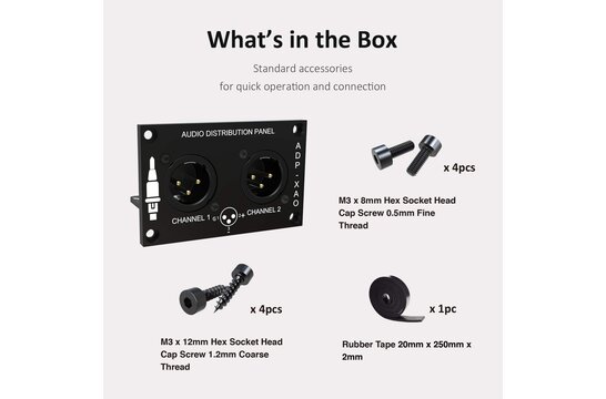 AA-AA11433 ADP-XAO Analog Output Audio Distribution Panel XLR 4mm Aluminum