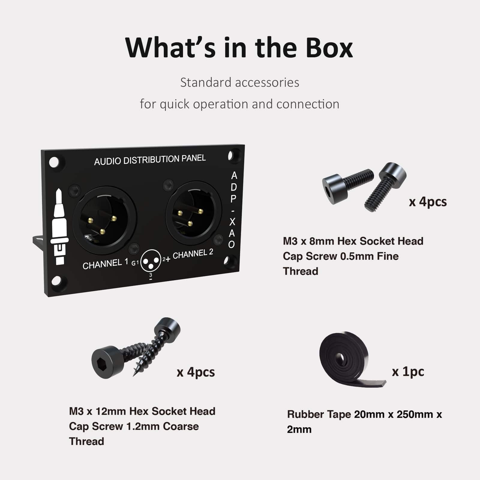 AA-AA11433 ADP-XAO Analog Output Audio Distribution Panel XLR 4mm Aluminum
