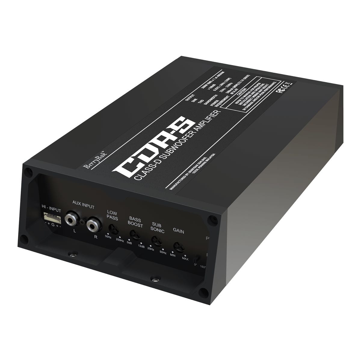 CDA-S 1x300W Mono Car Audio Subwoofer Verstärker