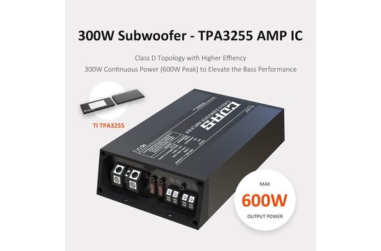 CDA-S 1x300W Mono Car Audio Subwoofer Verstärker