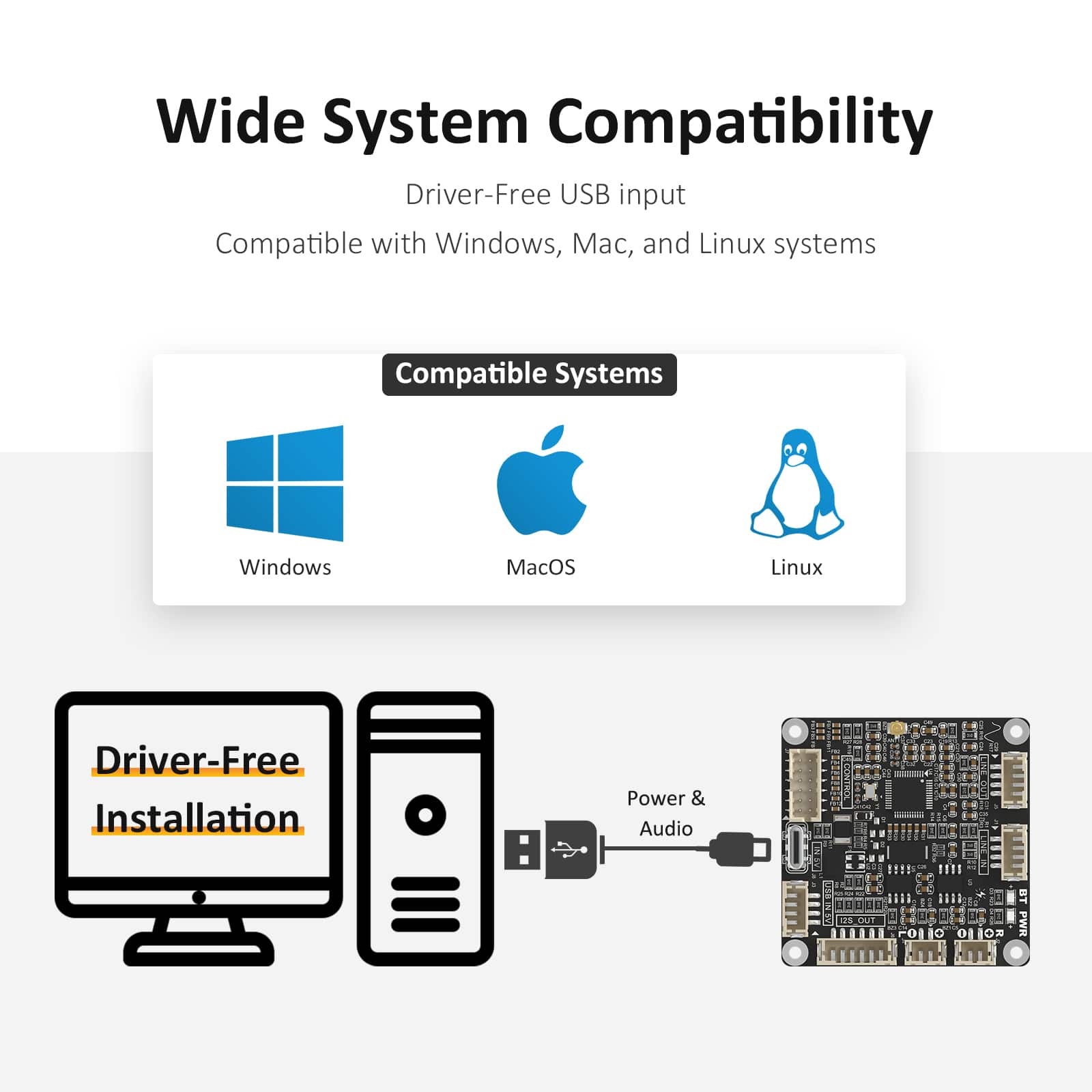 AA-KA32172 2x3W KAB0 4 ohm Class-D Verstärkermodul