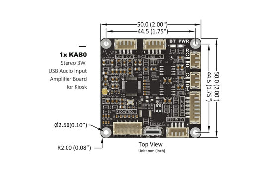 AA-KA32172 2x3W KAB0 4 ohm Class-D Verstärkermodul