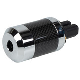 AC Power Plug Audiophile 24K Gold Plated Terminals and Chrome Plated Brass Shell 15A