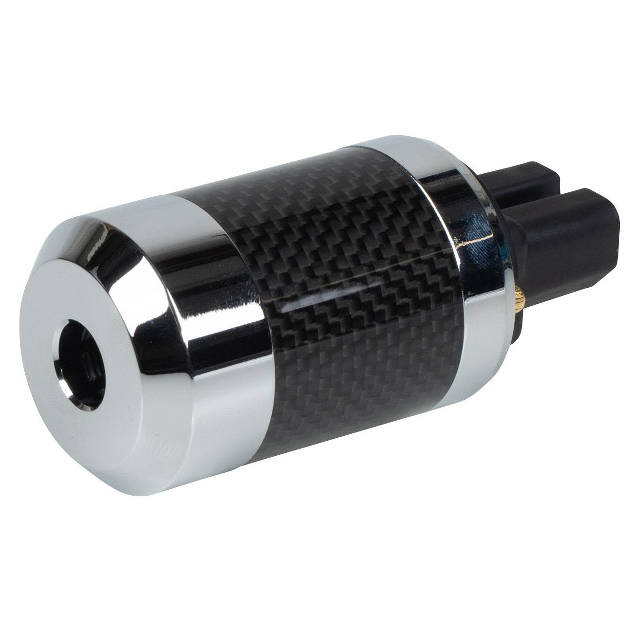 AC Power Plug Audiophile 24K Gold Plated Terminals and Chrome Plated Brass Shell 15A