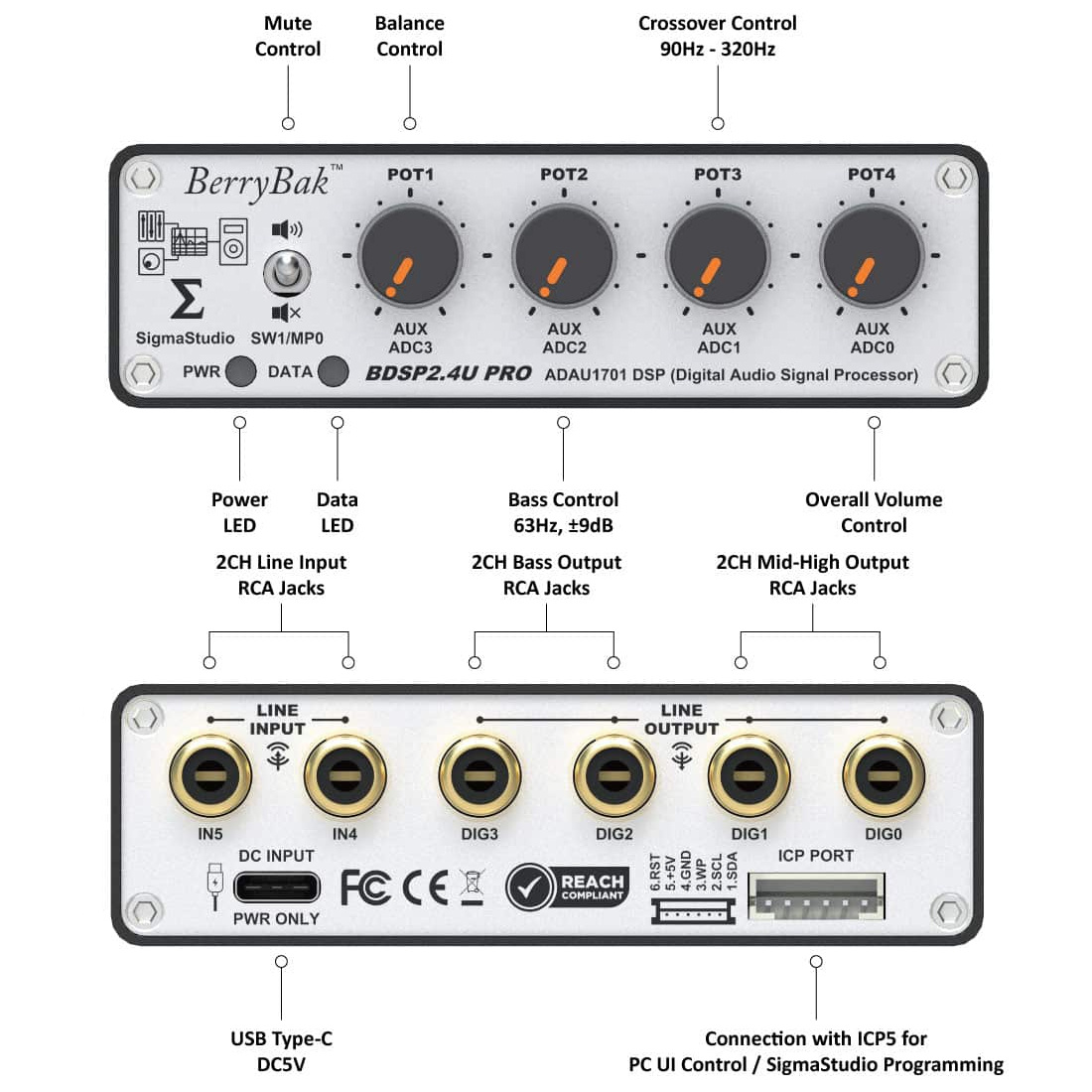AA-AP23125 DSP Preamplifier | BDSP2.4U Pro