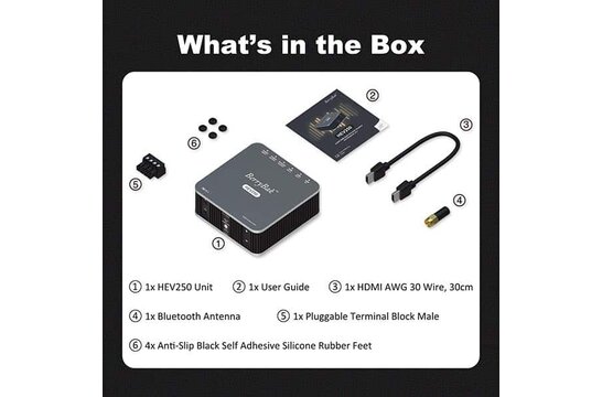 AA-AS32983 BerryBak HEV250 2x50W Amplifier with HDMI Extrator