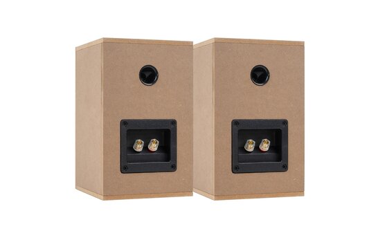 MK KIT Bookshelf Speaker Kit Pair with Knock-Down Cabinets